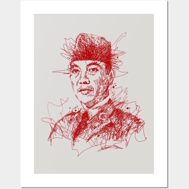 Soekarno Wall Art by Karikatoer